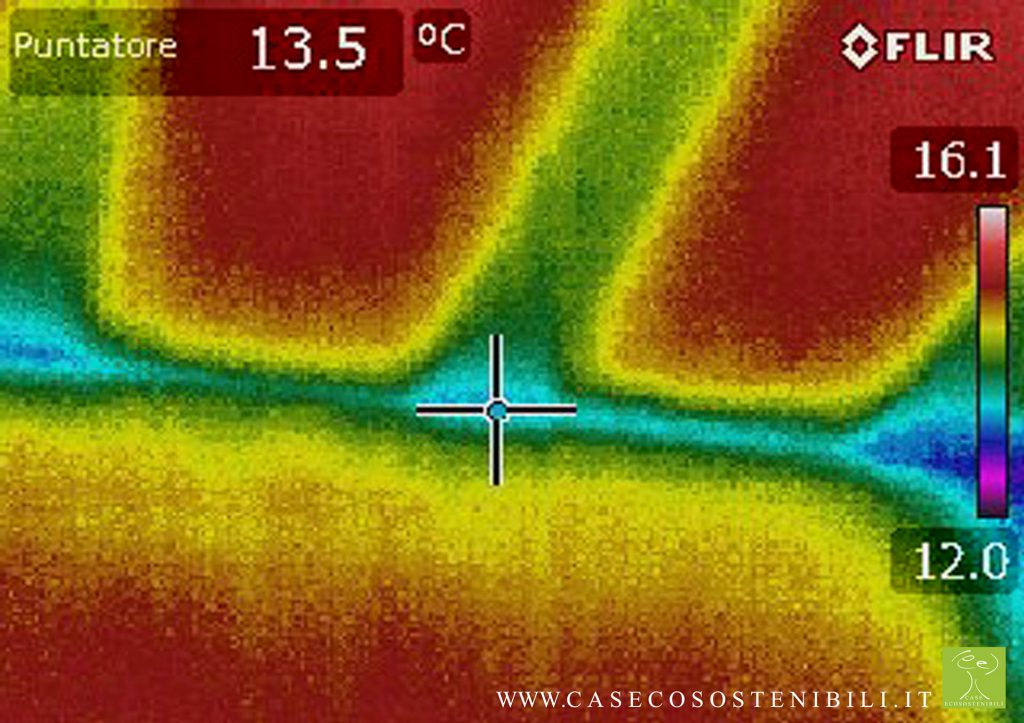 Termografia Muffa su travetti ponte termico