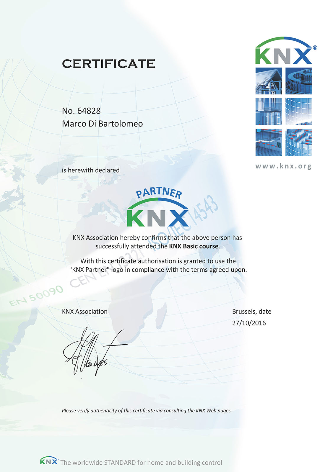 Partner konnex knx domotica - Home and Building Automation - Ing. Marco Di Bartolomeo