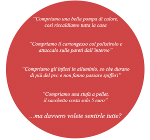 errori da evitare quando voglia riscaldare la casa ed eliminare problemi di muffa - insufflaggio intervento rapido economico con pochi euro efficienza energetica